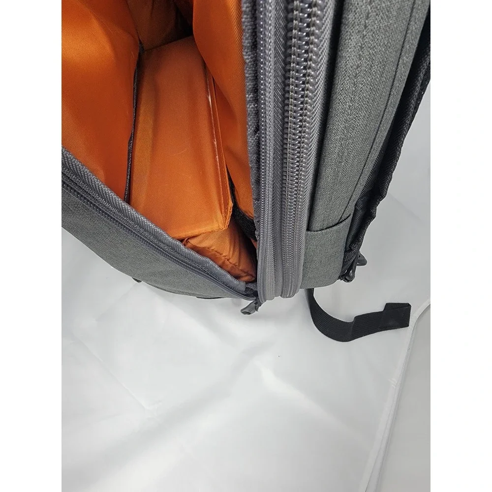 eBags Professional Slim Junior Laptop Backpacks Gray Orange 15.5 Laptop
